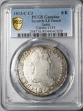 1813-C PCGS XF Det Spain 8 Reales Ferdinand VII Cadiz Mint Silver Coin (22090406D)