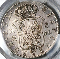 1816-M PCGS XF Det Spain 8 Reales Ferdinand VII Madrid Silver Coin (22122101C)