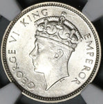 1937 NGC AU 58 Southern Rhodesia Silver 6 Pence Axes Sterling Coin (21020801C)