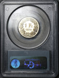 1939 PCGS SP 67 Switzerland 1 Franc Specimen Proof Swiss Gem Coin (22080101C)