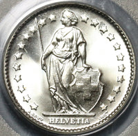1965 PCGS MS 68 Switzerland 1 Franc Mint State Swiss Coin (19122603C)