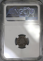 1875 NGC AU 58 Switzerland 1 Rappen Swiss Key Date Bronze Coin (21090403C)