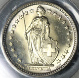 1961 PCGS MS 68 Switzerland 2 Francs Mint State Swiss Coin Pop 4/0 (19111704C)