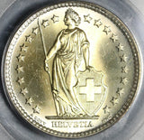 1961 PCGS MS 68 Switzerland 2 Francs Mint State Swiss Gem Coin Pop 4/0 (20102003C)