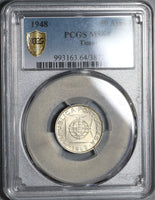 1948 PCGS MS 64 Timor 50 Avos Portugal Colony Mint State Silver Coin (20011303C)