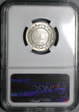 1918-A NGC MS 63 Tunisia 1 Franc Mint State Silver France Protectorate Coin (20012801C)