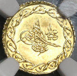 1836 NGC MS 64 Turkey Gold 1/4 Cedid Mahmudiye 1223/29 Coin POP 1/0 (20102601D)