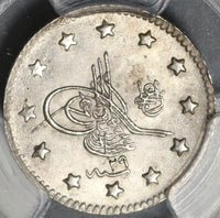 1904 PCGS MS 64 Ottoman Turkey 1 Kurush 1293/29 Silver Coin POP 2/0 (20020803C)
