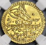 1801 NGC MS 63 Turkey Gold 1 Zeri Mahbub 1203/12 Mint State Coin POP 1/1 (19052902C)