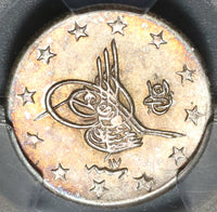 1891 PCGS MS 64+ Ottoman Turkey 2 Kurush 1293/17 Silver Coin POP 1/4 (20020804C)