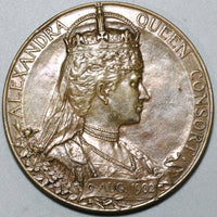 1902 Edward VII & Alexandria Royal Mint Coronation Medal 81g, 56mm (20011605R)