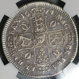 1674 NGC VF 25 Charles II 1/2 Crown Rare Great Britain Silver Coin POP 1/1 (23030301C)