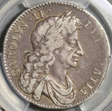 1682 PCGS VF 30 Charles II 1/2 Crown Rare Great Britain England Silver Coin (21010602C)