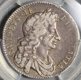 1682 PCGS VF 30 Charles II 1/2 Crown Rare Great Britain England Silver Coin (21010602C)