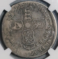 1686 NGC F 15 James II Mint Error 1/2 Crown Great Britain Silver Coin (21032105C