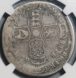 1686 NGC F 15 James II Mint Error 1/2 Crown Great Britain Silver Coin (21032105C
