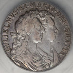 1689 ICG F 15 William Mary 1/2 Crown Great Britain Silver 2nd Shield Coin (21061201C)