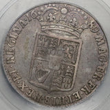 1689 ICG F 15 William Mary 1/2 Crown Great Britain Silver 2nd Shield Coin (21061201C)