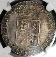 1689 NGC VF 30 William Mary 1/2 Crown Great Britain Silver Coin (21012101D)