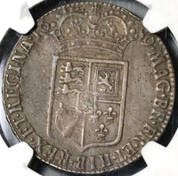 1689 NGC VF 30 William Mary 1/2 Crown Great Britain Silver Coin (21012101D)