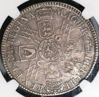 1692 NGC VF 30 William Mary R/G Error 1/2 Crown Great Britain Silver Coin POP 1/0 (21051501C)