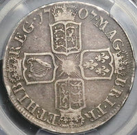 1707-E PCGS VF 20 Anne 1/2 Crown Great Britain England Silver Coin (22113002C)