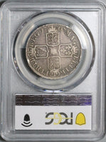 1707-E PCGS VF 20 Anne 1/2 Crown Great Britain England Silver Coin (22113002C)