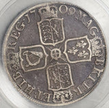 1709 ICG VG 8 Anne 1/2 Crown Great Britain Post Union Silver Coin (21061106C)