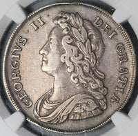 1741 NGC VF 35 George II 1/2 Crown Great Britain Silver Coin (22081401C)