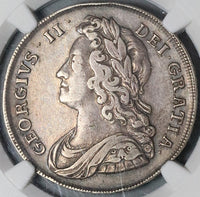 1741 NGC VF 35 George II 1/2 Crown Great Britain Silver Coin (22081401C)