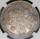 1741 NGC VF 35 George II 1/2 Crown Great Britain Silver Coin (22081401C)