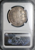 1741 NGC VF 35 George II 1/2 Crown Great Britain Silver Coin (22081401C)