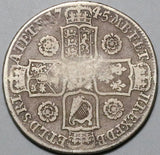 1745 George II 1/2 Crown Great Britain Silver Not LIMA Coin (21100702C)