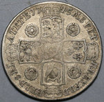 1745/3 George II 1/2 Crown Great Britain Rare Overdate Colonial Silver Coin (23121003R)