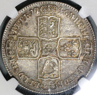 1746 NGC VF 35 George II 1/2 Crown Great Britain Spain Lima Treasure Silver Coin (20102301C)