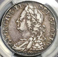 1746 PCGS XF 40 George II 1/2 Crown Great Britain Spain Lima Coin (21020601C)