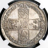 1746/5 NGC XF Det George II 1/2 Crown Great Britain Spain Lima Coin (22100803C)