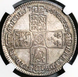 1746/5 NGC XF Det George II 1/2 Crown Great Britain Spain Lima Coin (22100803C)