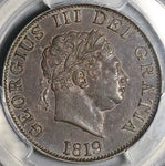 1819 PCGS AU 55 George III 1/2 Crown Great Britain Silver Coin (23020503C)