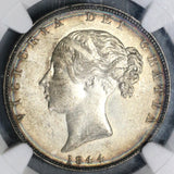 1844 NGC AU Det Victoria 1/2 Crown Great Britain Silver Coin (19030601C)