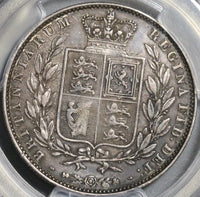 1845 NGC XF Det Victoria 1/2 Crown Great Britain Silver Coin (20053001C)