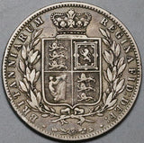 1874 Victoria 1/2 Crown Great Britain AVF Sterling Silver Coin (22070301R)