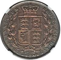 1883 NGC XF 45 Victoria 1/2 Crown Great Britain Silver Sterling Coin (21081801C)