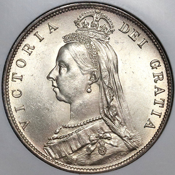 1888 NGC MS 64 Victoria 1/2 Crown Great Britain Gem Silver Coin POP 12/4 (22012802C)