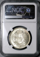 1893 NGC MS 63 Victoria 1/2 Crown Great Britain Mint State Silver Coin (22051904C)