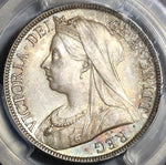 1895 PCGS MS 65 Victoria 1/2 Crown Great Britain Silver GEM Mint State Coin (20020501C)