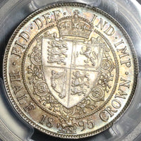1895 PCGS MS 65 Victoria 1/2 Crown Great Britain Silver GEM Mint State Coin (20020501C)