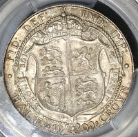 1909 PCGS MS 63 1/2 Crown Edward VII Great Britain Mint State Silver Coin (20011102D)