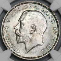 1913 NGC MS 64 1/2 Crown George V Great Britain Silver Sterling Coin (18091610C)