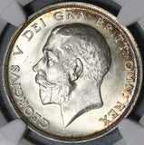 1914 NGC MS 64 1/2 Crown George V Great Britain Silver WWI Coin (21022702D)